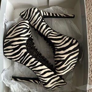 Zebra Print Women's Heels